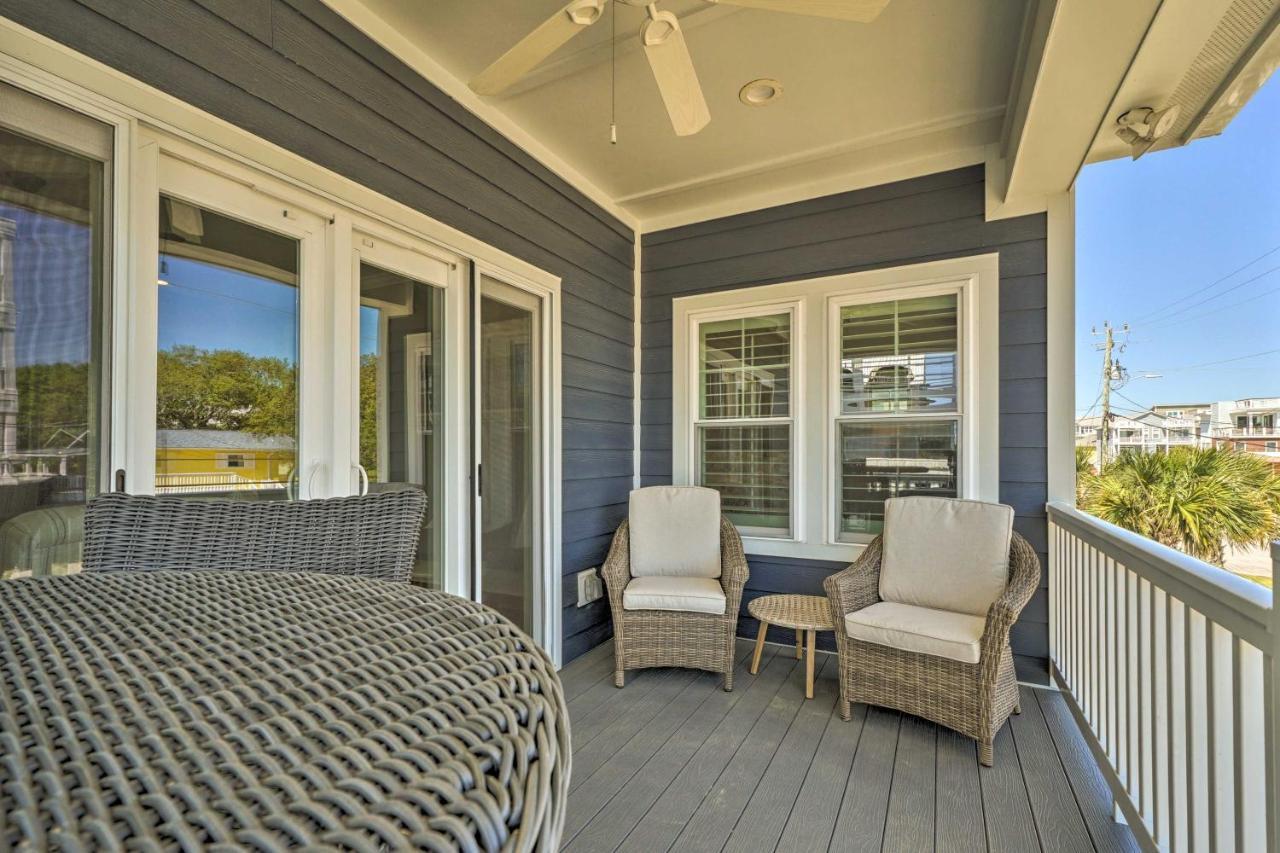 Bright Coastal Abode With Porch And Beach Access! Каролина-бич Экстерьер фото