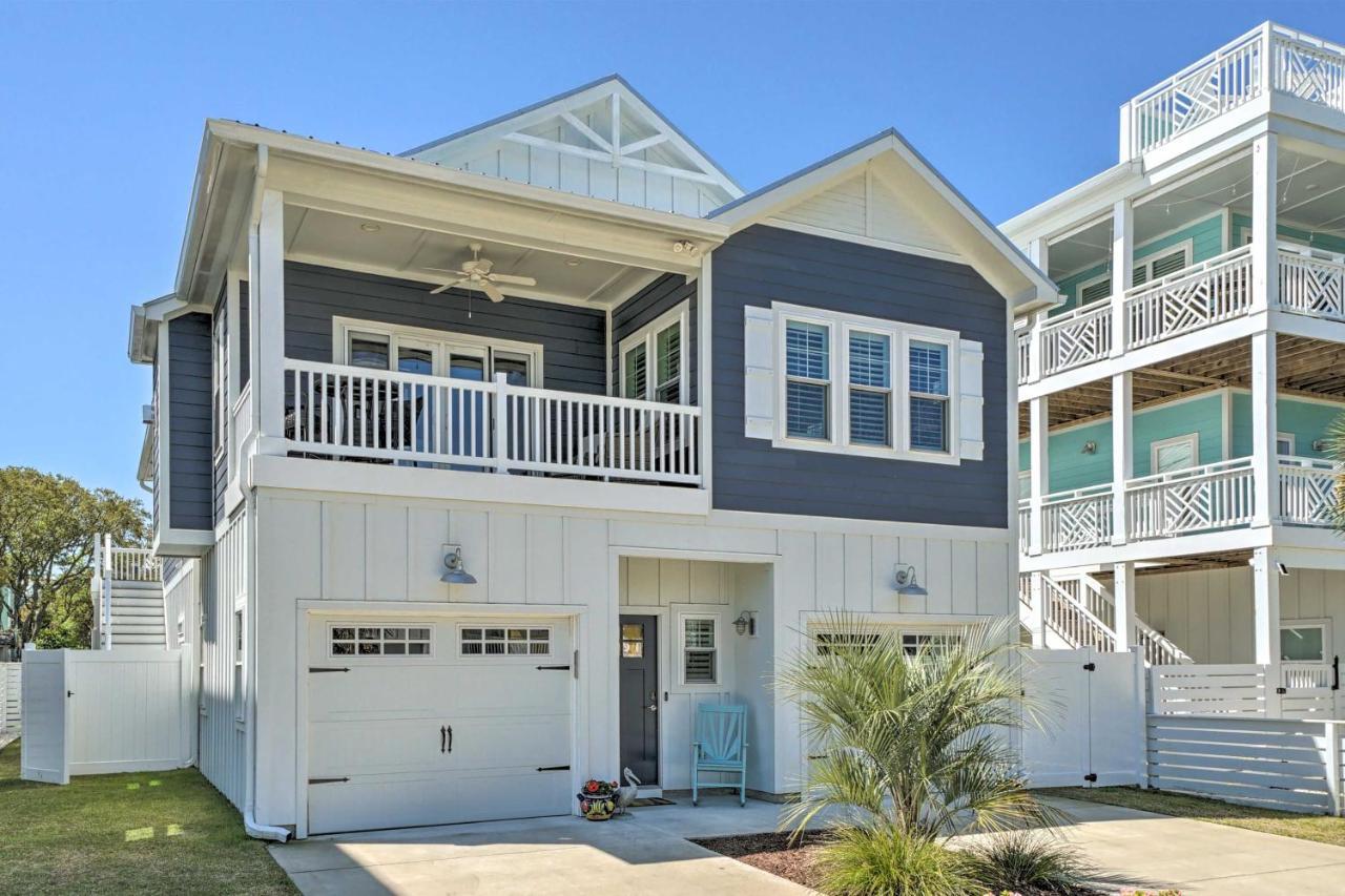 Bright Coastal Abode With Porch And Beach Access! Каролина-бич Экстерьер фото
